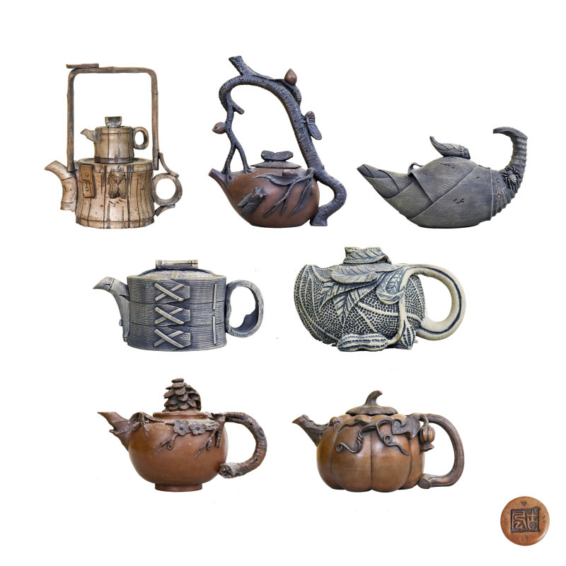 蔡云娣 人生七把壶澄泥石壶